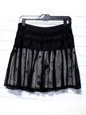 CHRISTOPHER DEANE Silk Embroidered Skirt 6